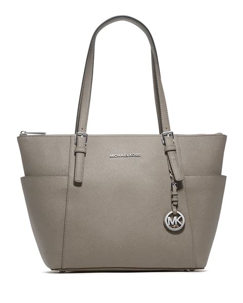 michael kors pearl grey jet set tote|michael kors jet set girls.